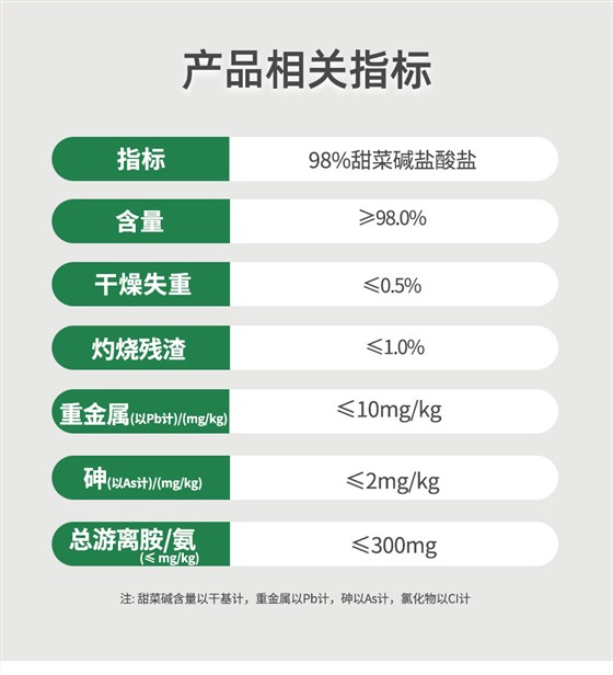 甜菜碱盐酸盐发酵级_04