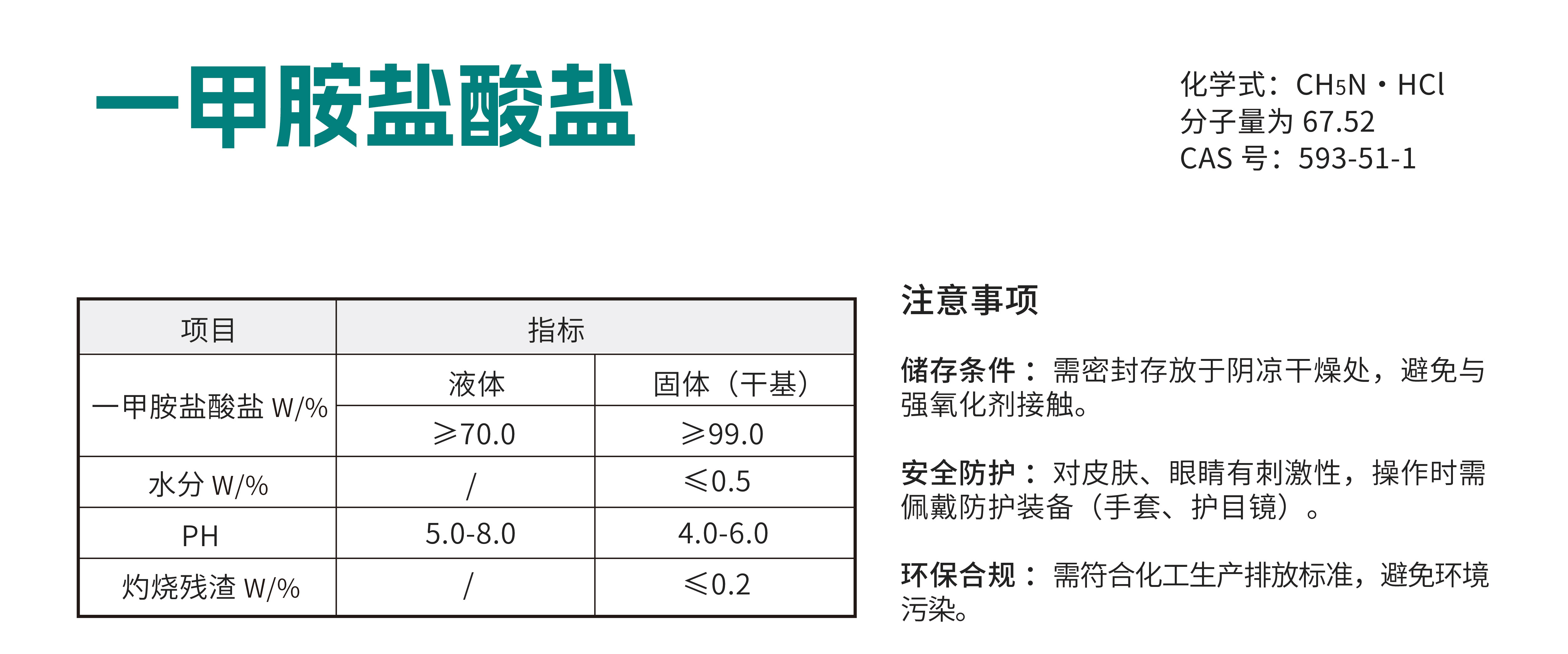 一甲胺盐酸盐